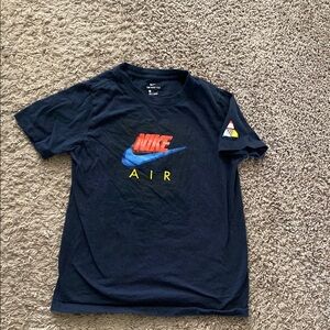 Nike Air Navy T-Shirt with Red and Blue Logo